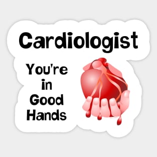 Cardiologist Good Hands Sticker